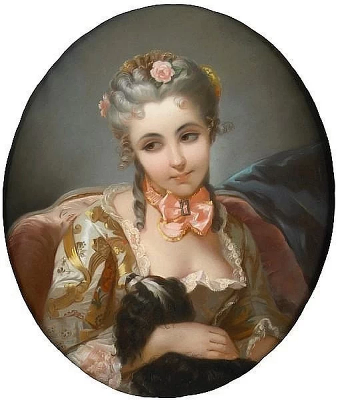Charles Joshua Chaplin - Ritratto di signora a mezzo busto